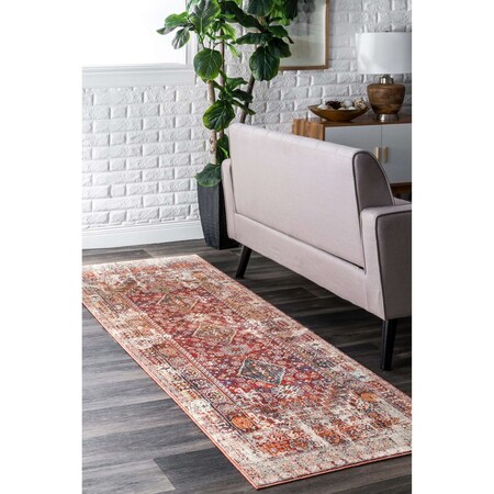 Nuloom Farley Medallion Fringe Area Rug 2ft 6in x 6ft KHMC07B-2606